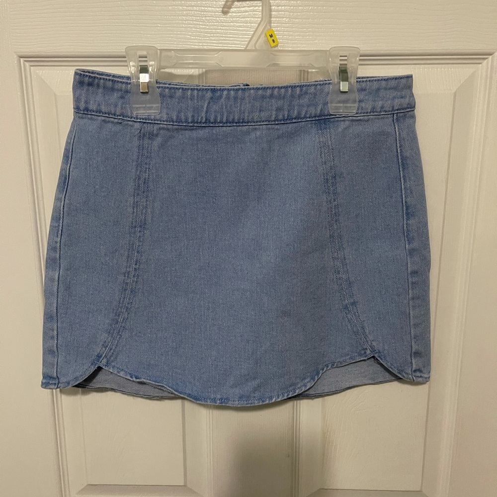 PacSun Zip Back Light Wash Pencil Jean Skirt Women's 26